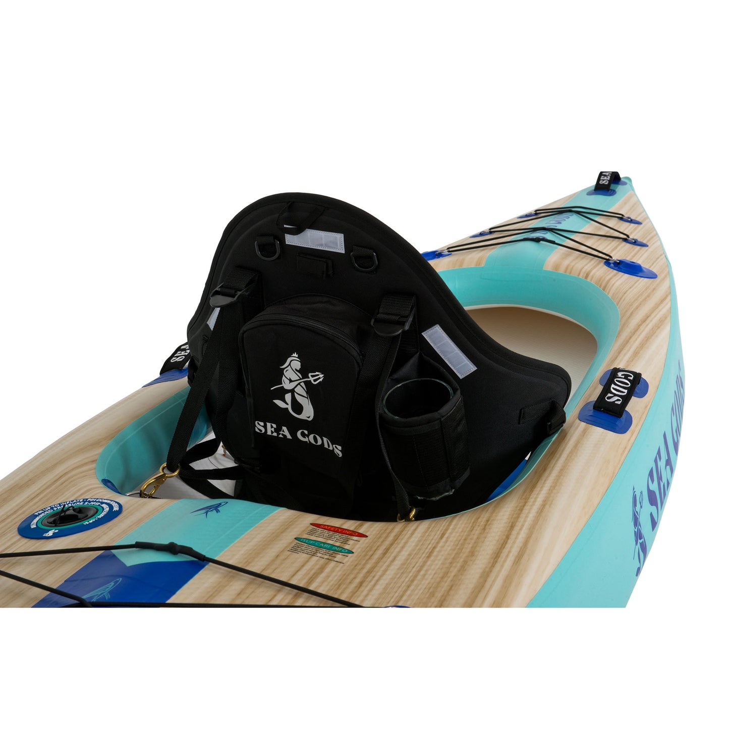 Calypso Single Inflatable Kayak seat view